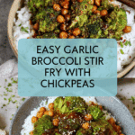 Garlic Broccoli Stir Fry With Chickpeas Recipe