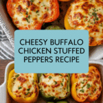 Cheesy Buffalo Chicken Stuffed Peppers Recipe