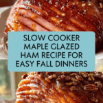 Slow Cooker Maple Glazed Ham Recipe