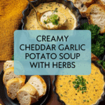 Hearty Cheddar Garlic Herb Potato Soup Recipe