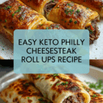Delicious Keto Philly Cheesesteak Roll Ups Recipe