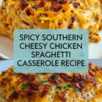 Spicy Southern Cheesy Chicken Spaghetti Casserole Recipe