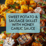 Sausage and Sweet Potatoes with Honey Garlic Sauce Recipe