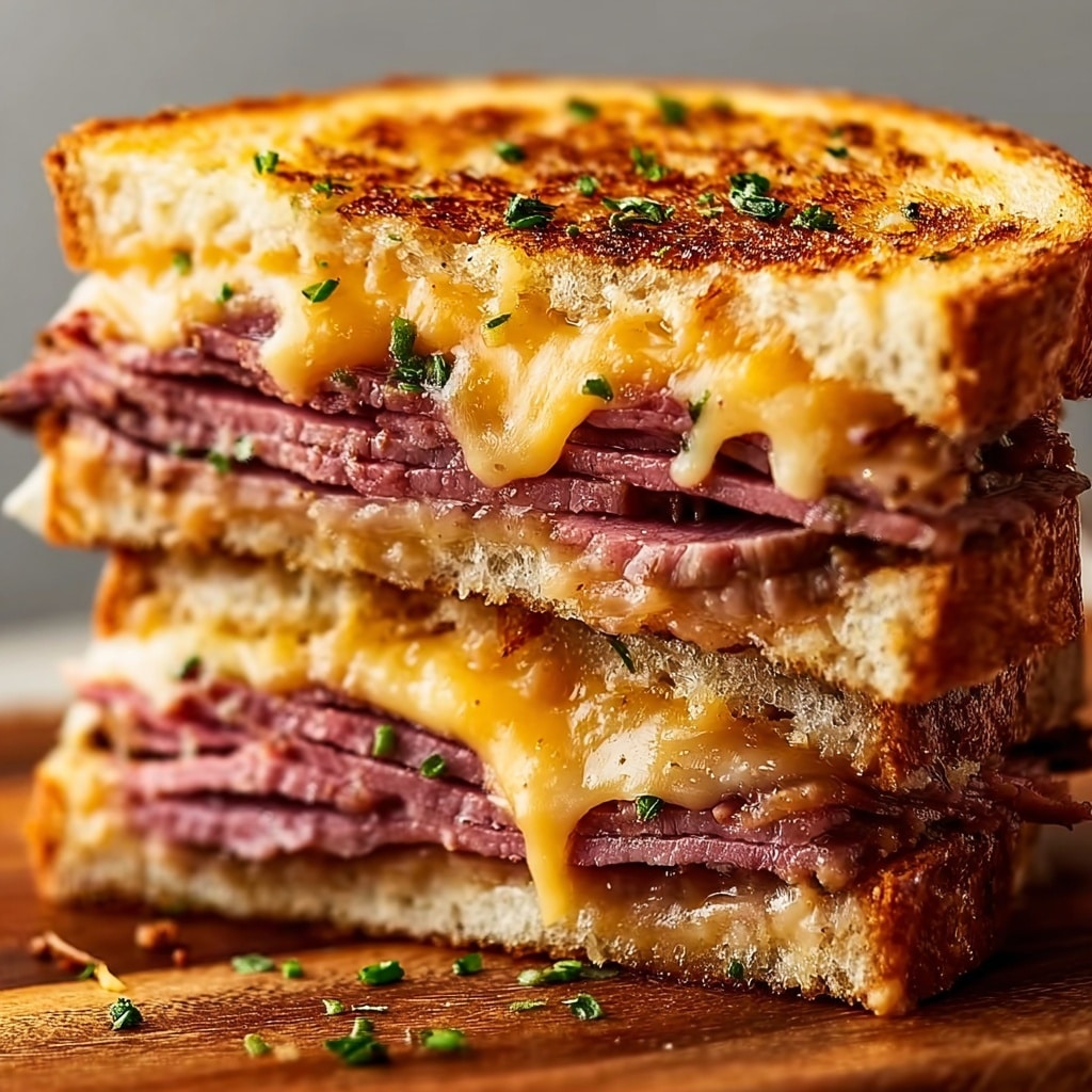 Roast Beef & Cheddar Melt Sandwich Recipe - Recipe Image