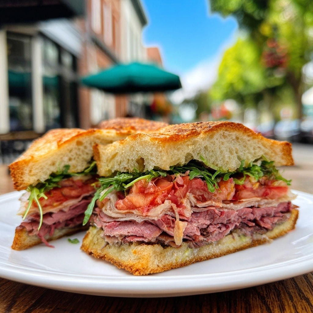 Roast Beef & Cheddar Melt Sandwich Recipe - Recipe Image