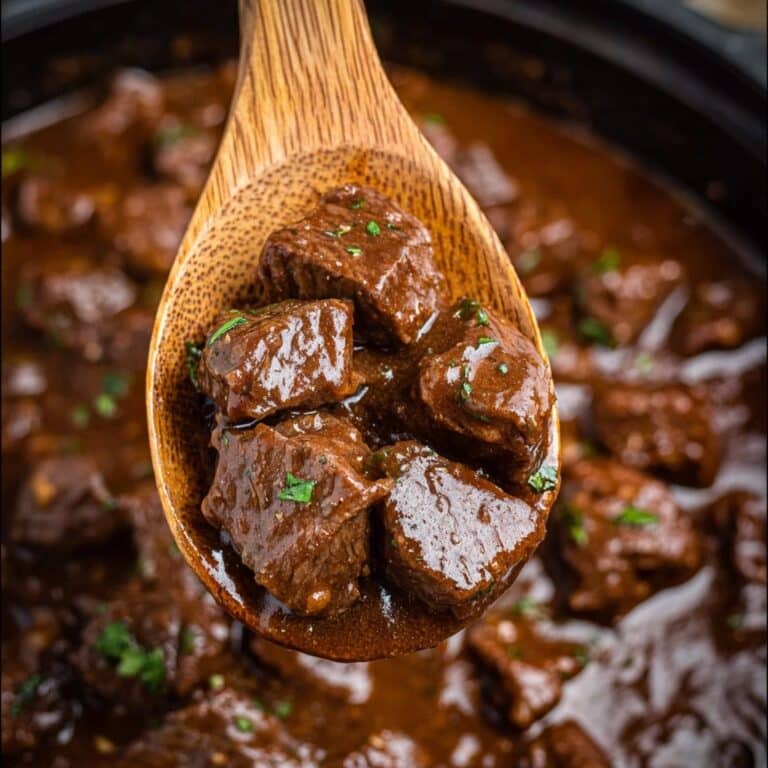 Honey Bourbon Steak Tips Recipe