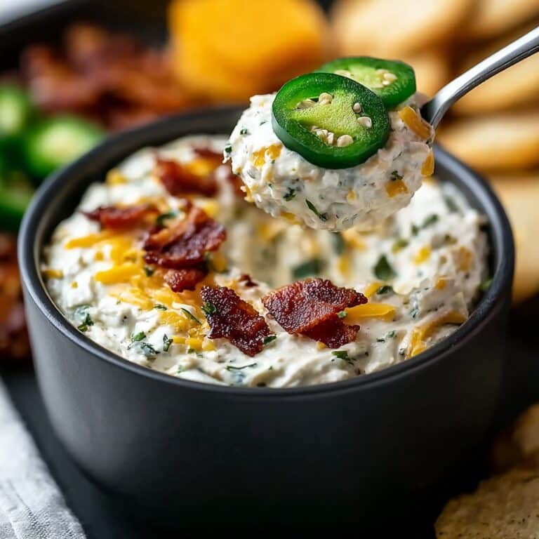 Cheesy Garlic Jalapeño Cream Cheese Dip Recipe