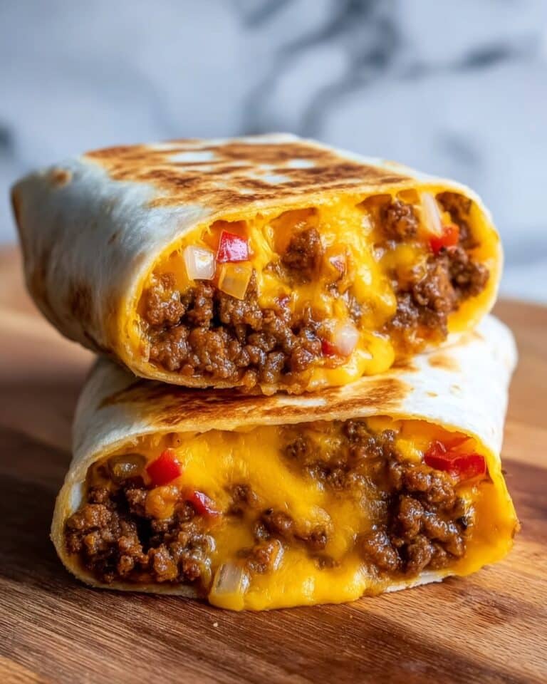 Air Fryer Cheeseburger Wraps Recipe