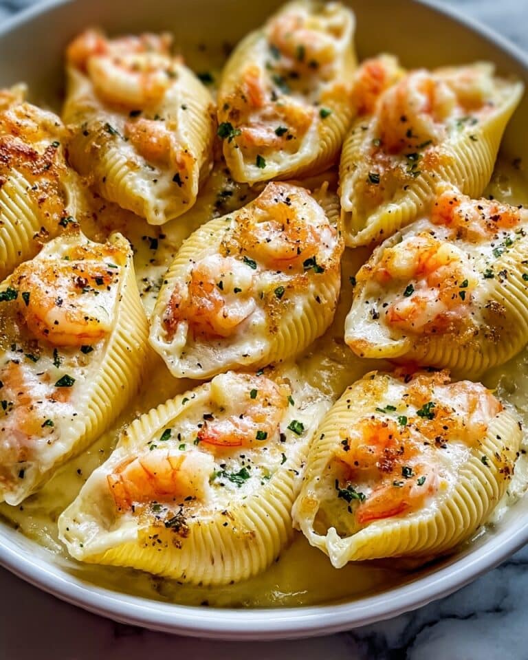 Creamy Seafood Stuffed Shells Recipe