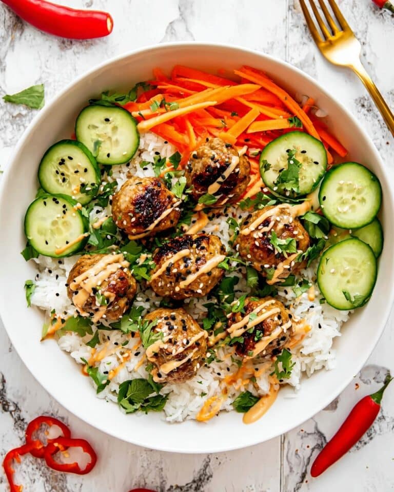 Meatball Banh Mi Bowl Recipe