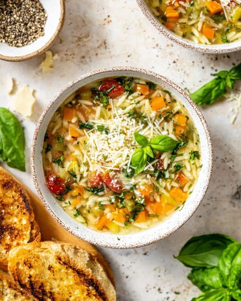 Mediterranean Orzo Soup Recipe