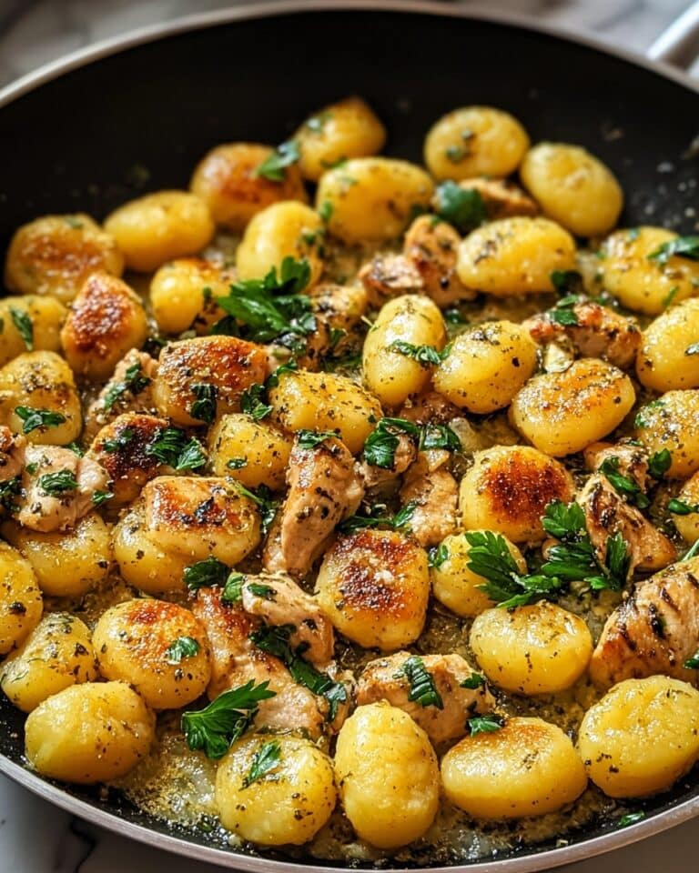 Garlic Chicken Gnocchi Skillet Recipe