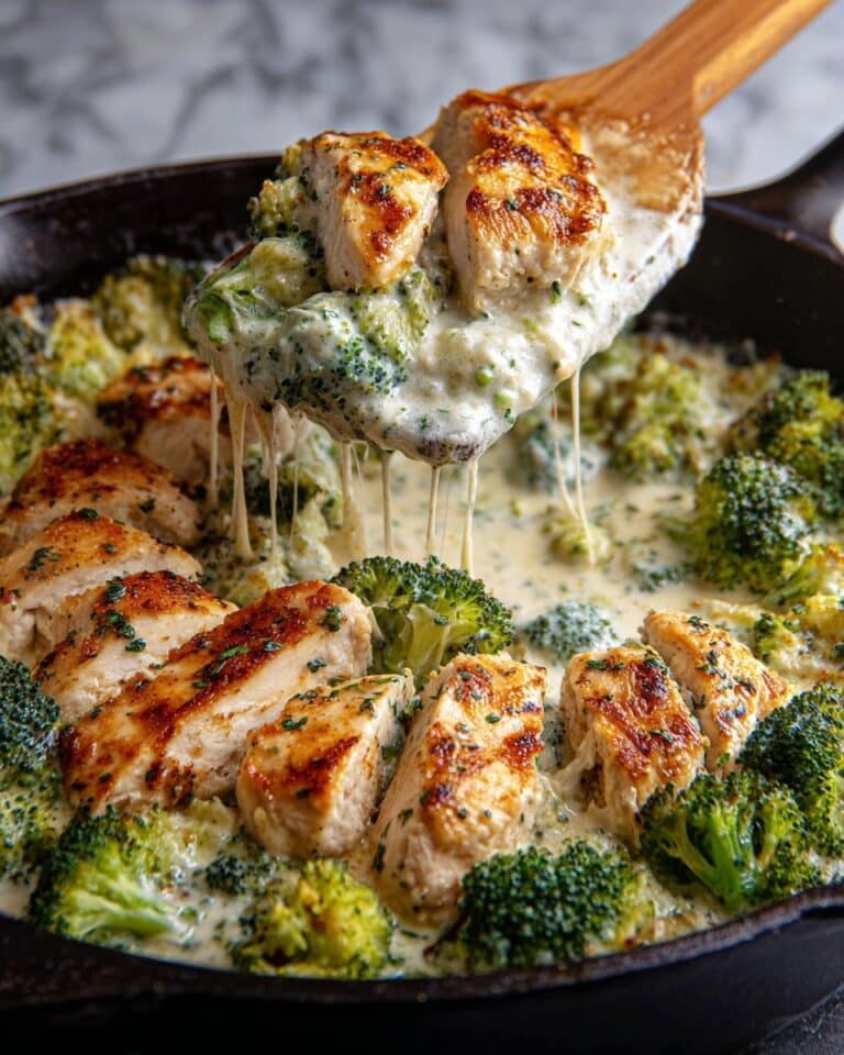 Keto Chicken Alfredo with Broccoli Bake Recipe
