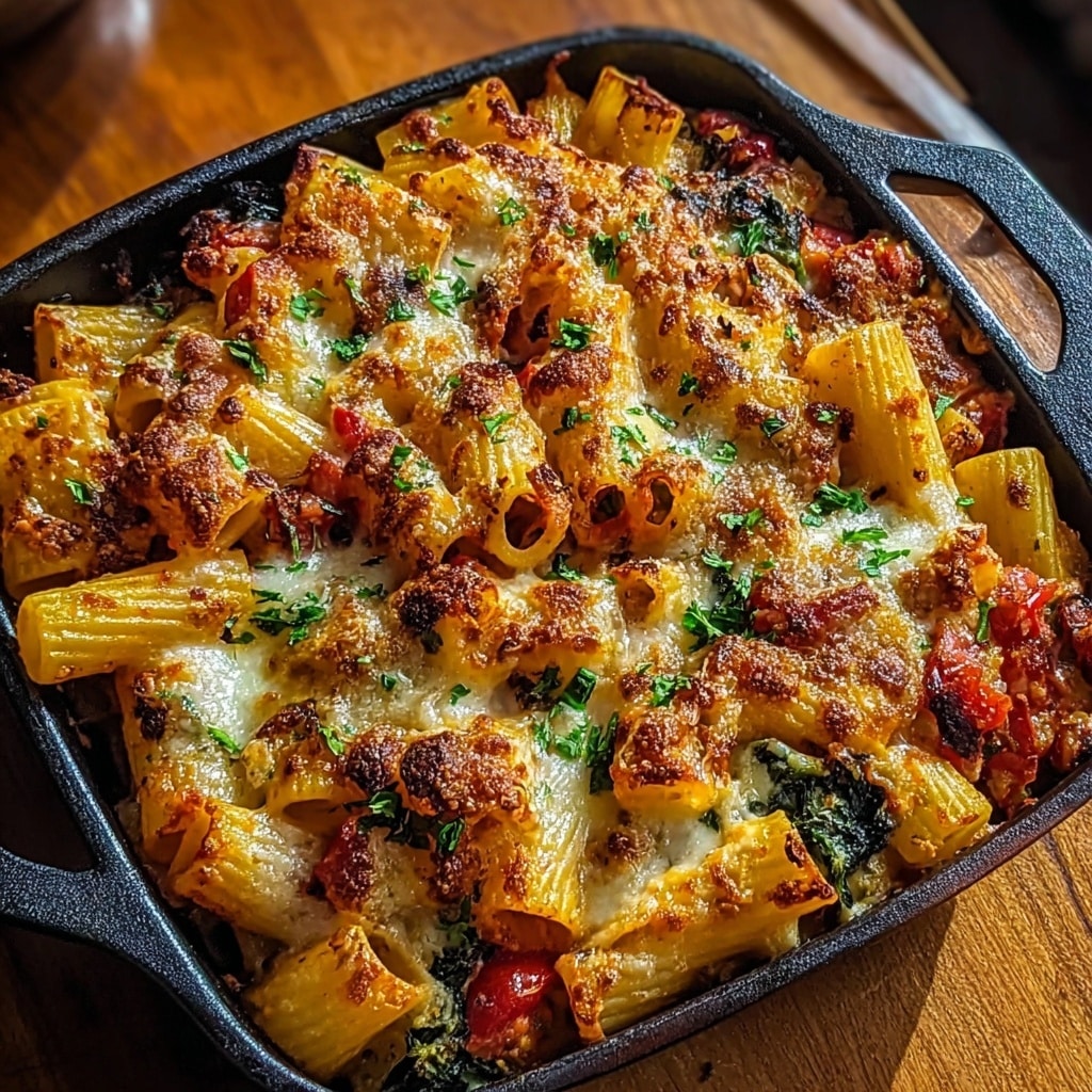 Savor the Delight of Baked Ziti with Roasted Vegetables Recipe - Recipe Image
