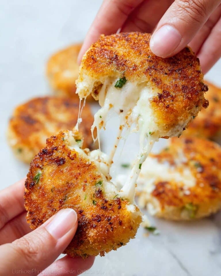 Potato and Onion Cheese Pancakes with Tomato and Fresh Mozzarella Recipe