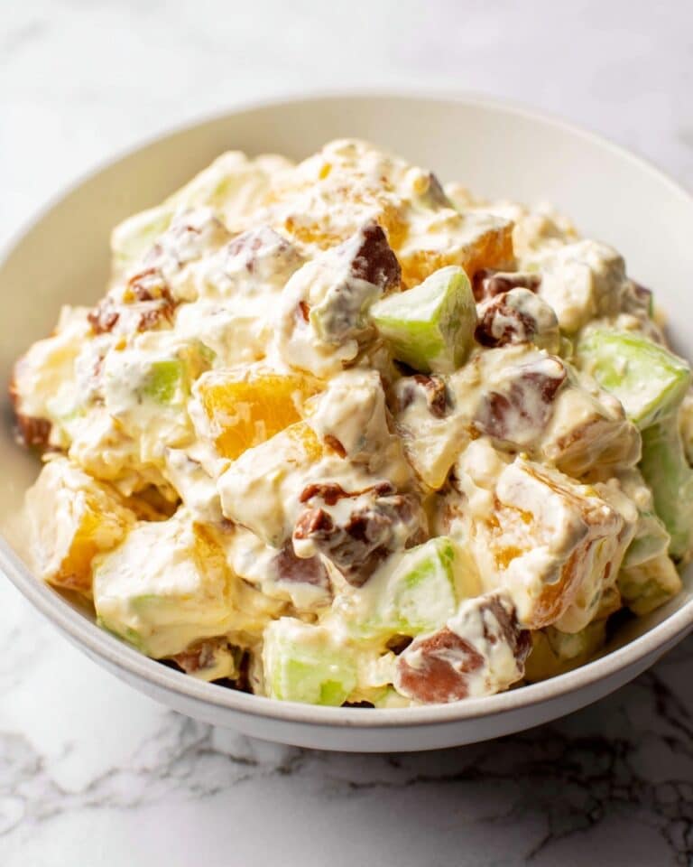 Snickers Apple Salad with Caramel and Vanilla Pudding Recipe