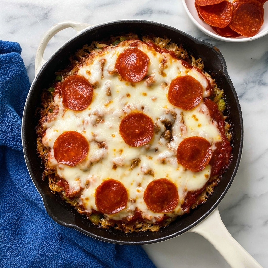 Crustless Pizza Bowl Recipe - Recipe Image