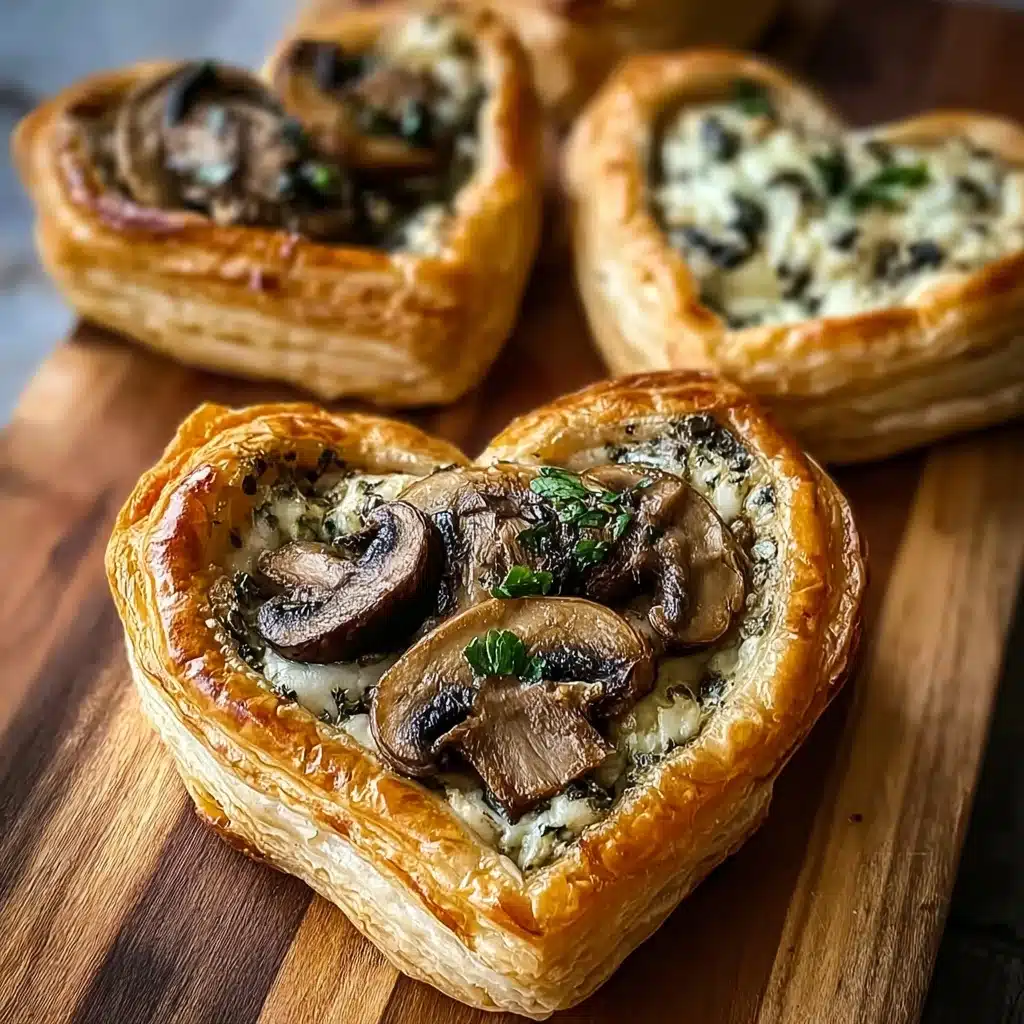 Mushroom, Shallot and Herbed Goat Cheese Tarts Recipe - Recipe Image