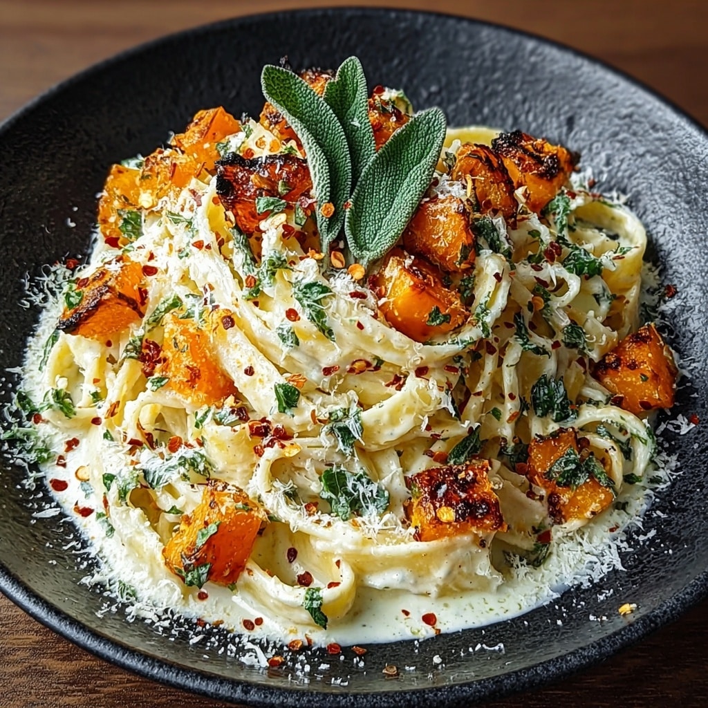 Savory Butternut Squash & Sage Pasta Recipe - Recipe Image