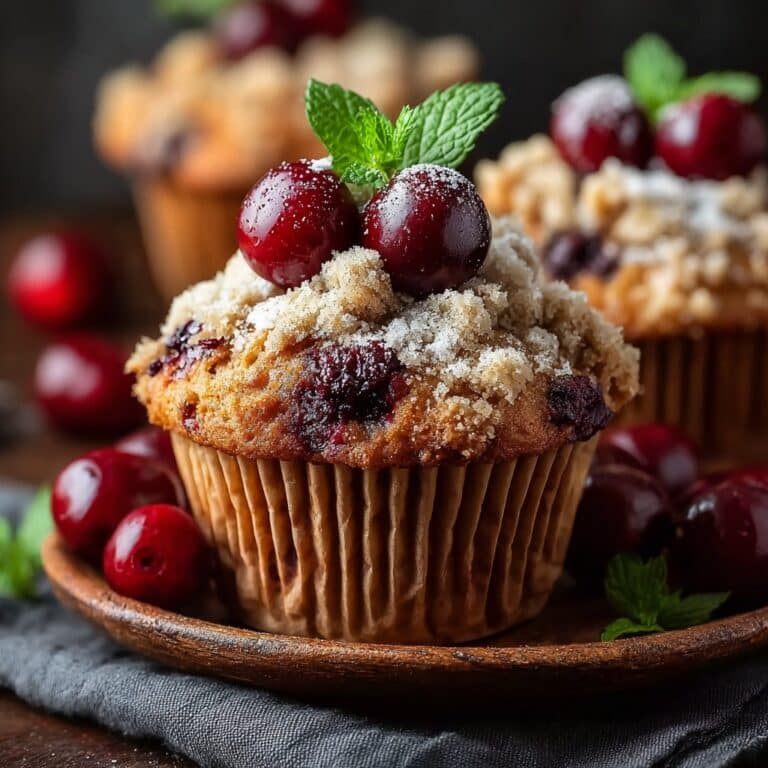 Cherry Cobbler Muffins Recipe