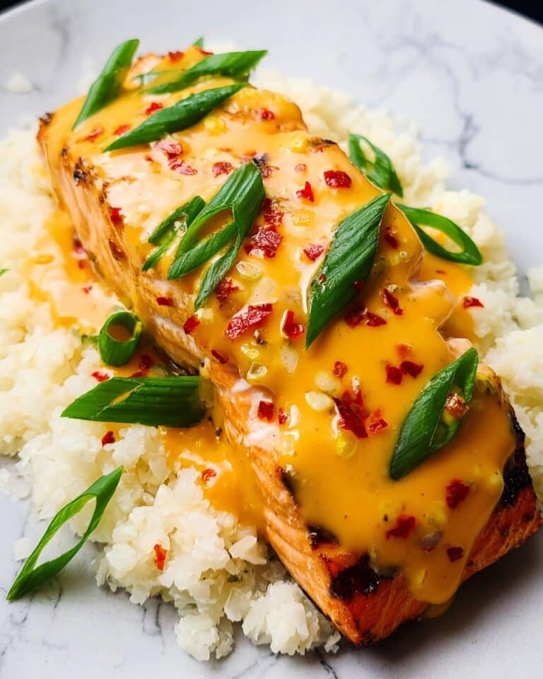 Bang Bang Salmon with Cauliflower Rice Recipe