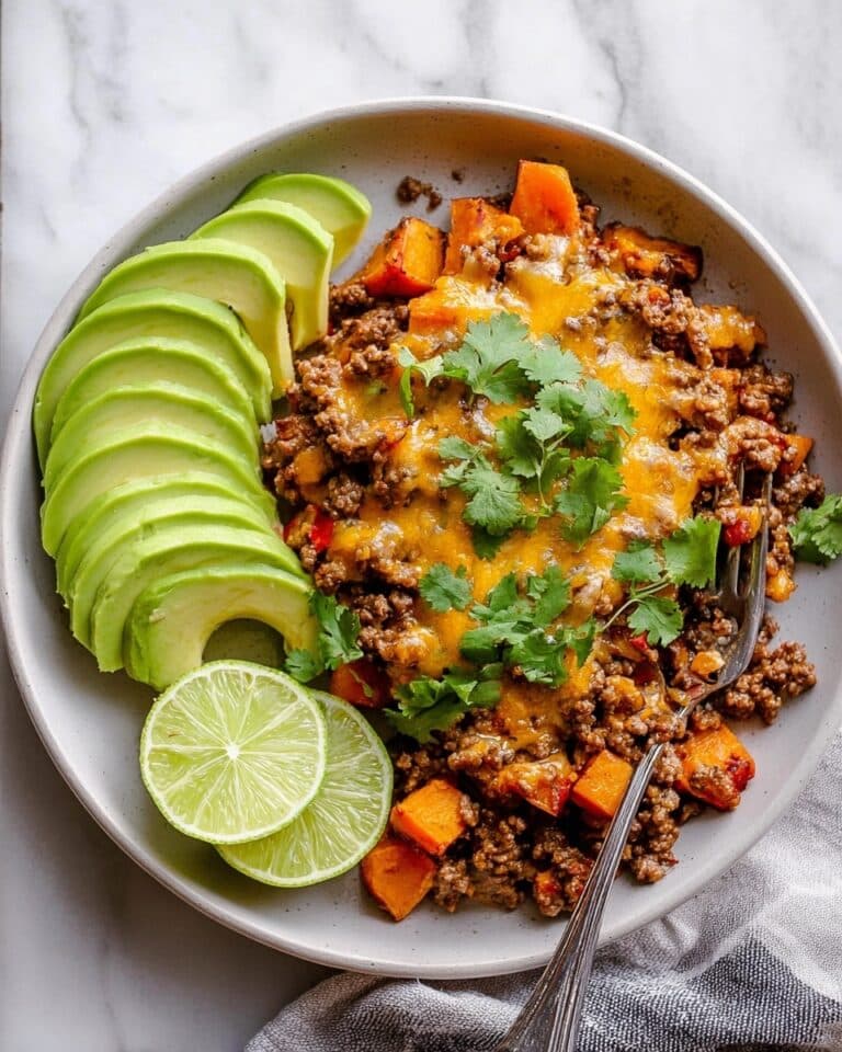 Southwest Ground Beef and Sweet Potato Skillet Recipe
