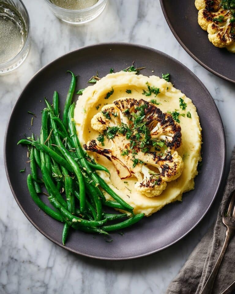Roasted Cauliflower Steaks with Lemon Herb Marinade Recipe