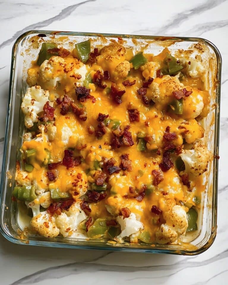 Tasty Jalapeno Popper Cauliflower Casserole Recipe