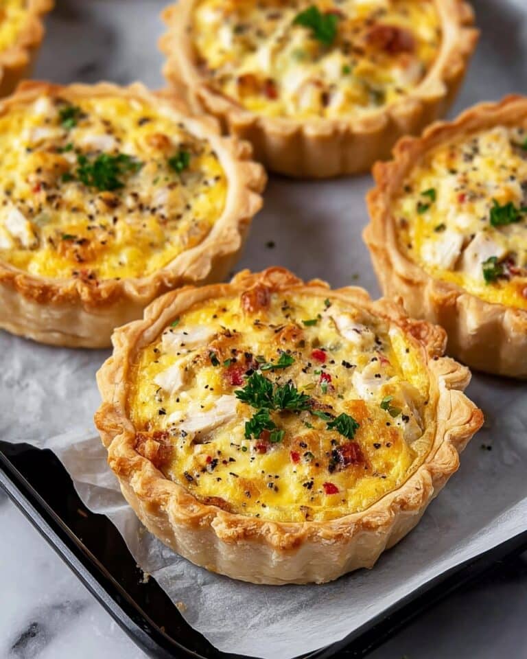 Easy Mini Chicken Quiche Recipe