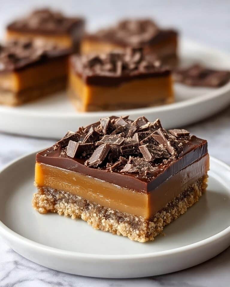 Caramel Chocolate Crunch Bars Recipe