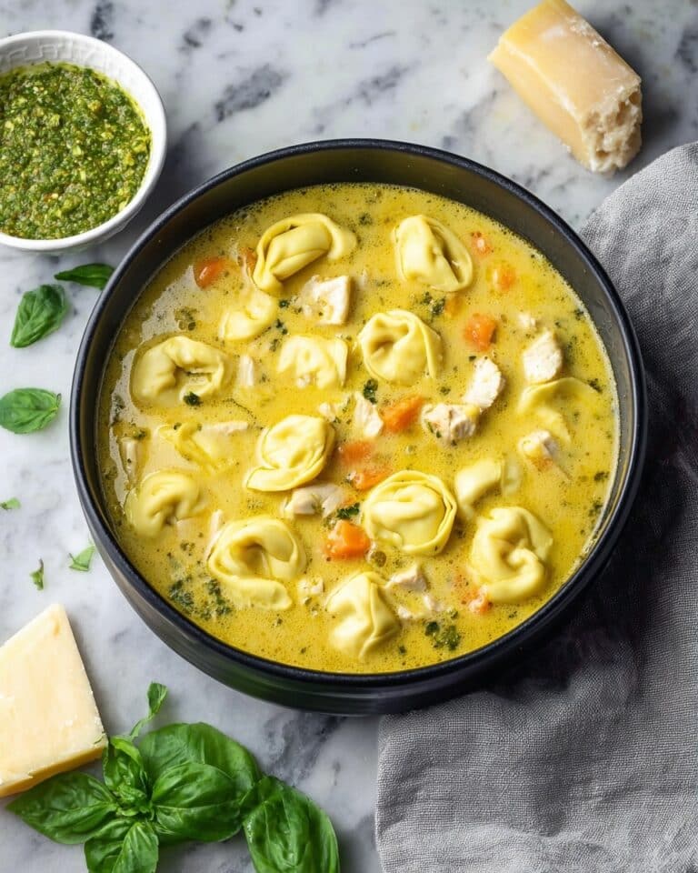 Chicken Pesto Tortellini Soup Recipe