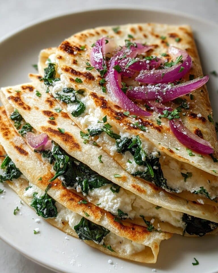 Mediterranean Spinach Feta Mozzarella Quesadillas Recipe