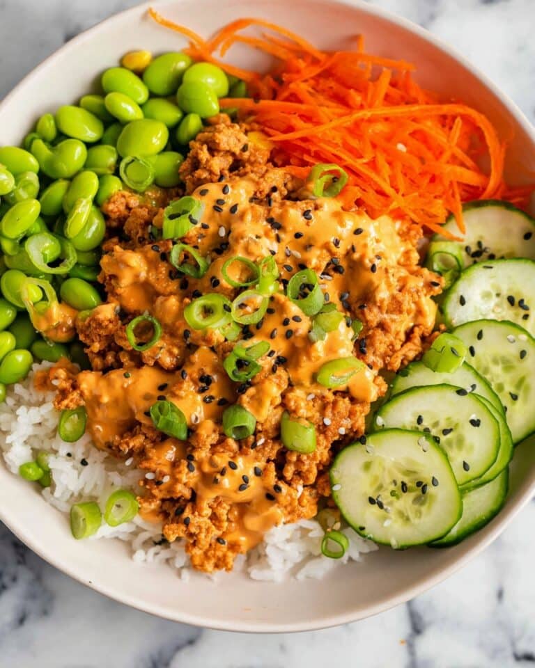 Ground Turkey Rice Bowls with Bang Bang Sauce Recipe
