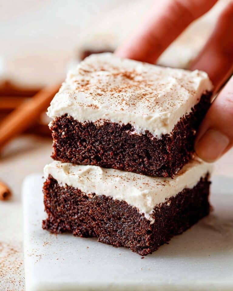 Gingerbread Brownies with Eggnog Cream Cheese Frosting Recipe