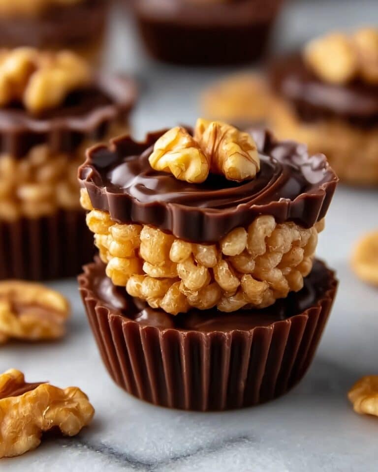 Chocolate Peanut Butter Rice Krispie Cups Recipe