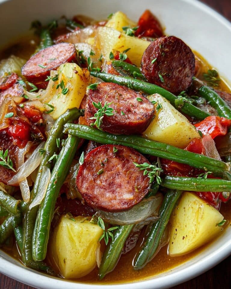Crockpot Kielbasa and Green Beans Recipe