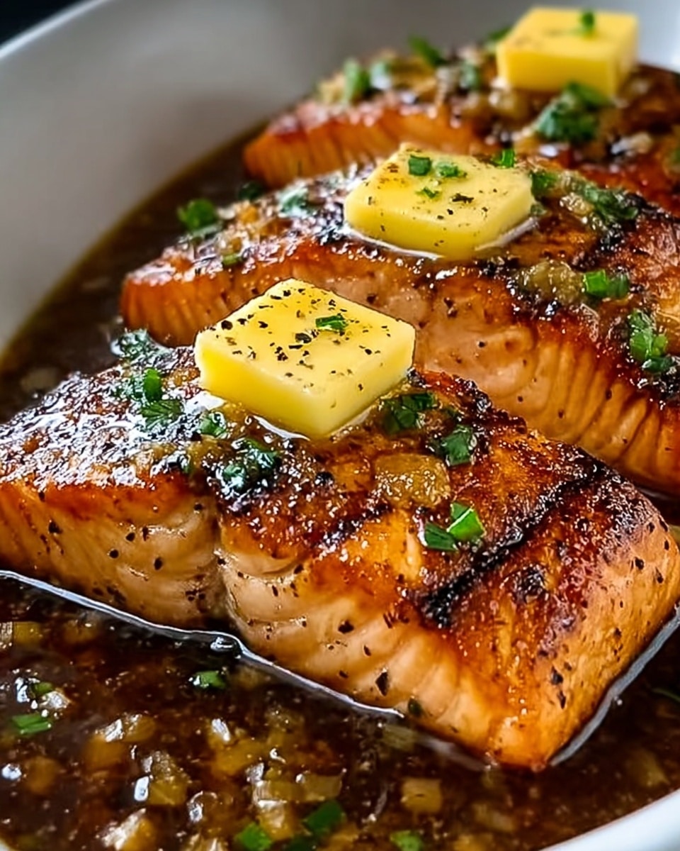 The image shows two grilled salmon fillets placed on a white plate, each topped with small yellow pineapple chunks and sprinkled with chopped green parsley. The salmon has a shiny, glazed surface with visible grill marks and a rich orange color, while the pineapple adds a bright yellow contrast. The plate is on a white marbled textured surface, enhancing the fresh and vibrant look. photo taken with an iphone --ar 4:5 --v 7