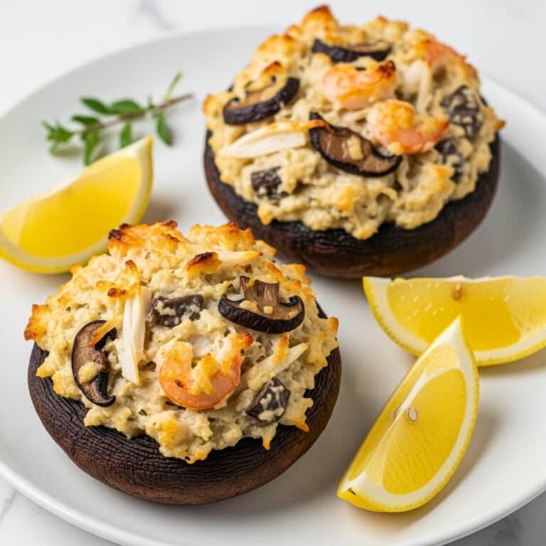 Crab-Stuffed Portobello Mushrooms Recipe