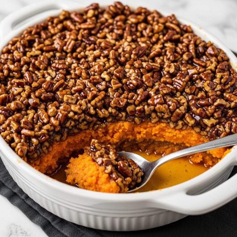 Sweet Potato Crunch with Maple Pecan Topping Recipe