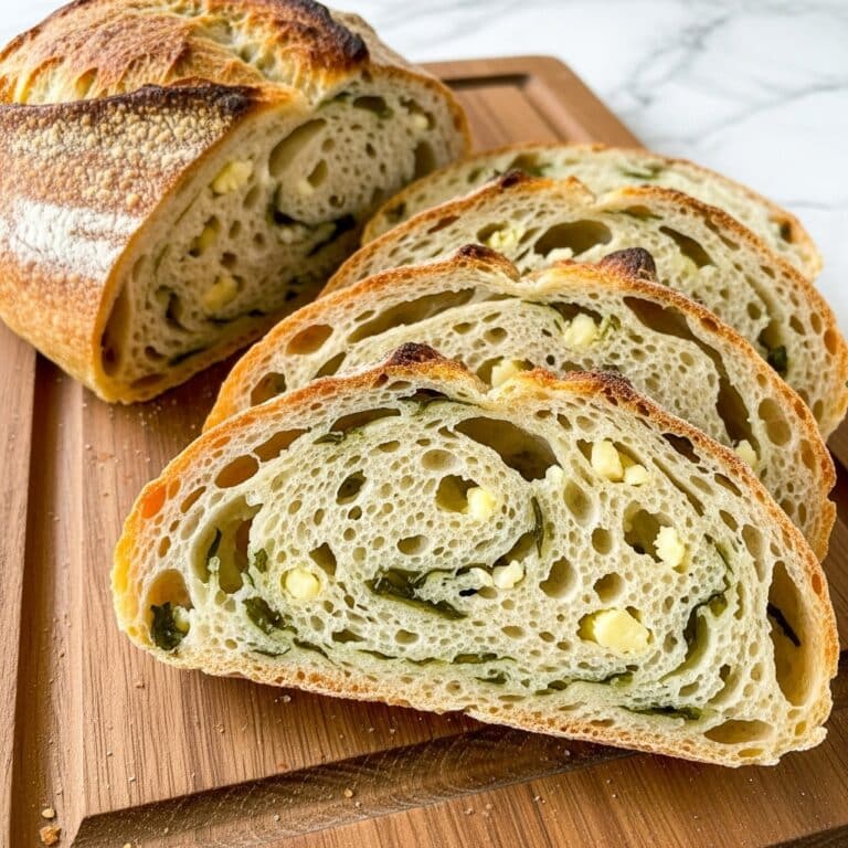 Italian Herbs and Cheese Artisan Sourdough Bread Recipe