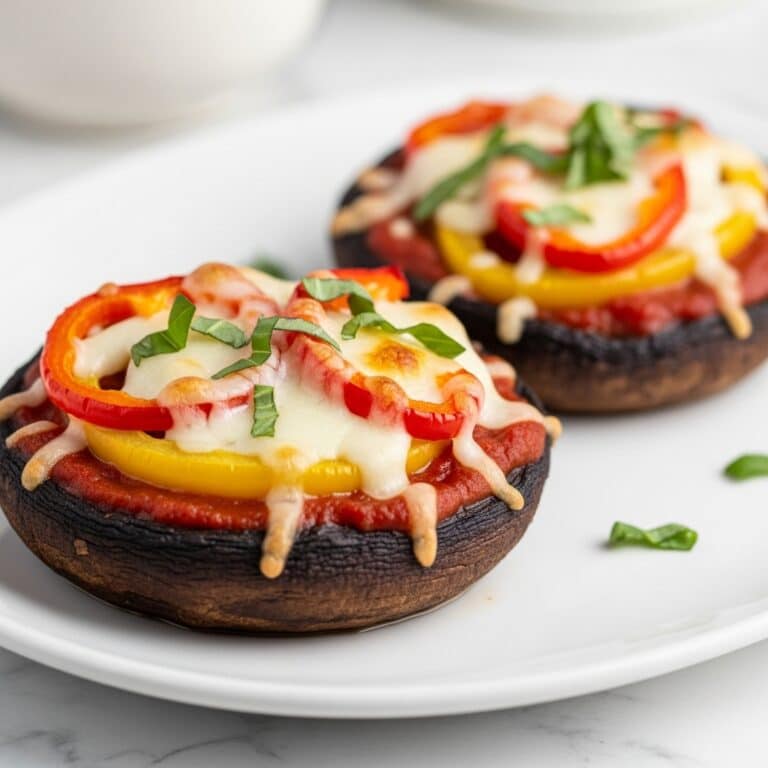 Portobello Mushroom Pizzas Recipe