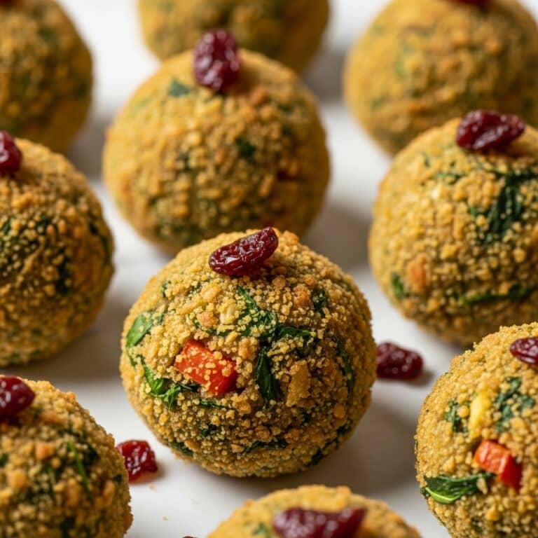 Festive Cranberry Turkey Stuffing Balls Recipe