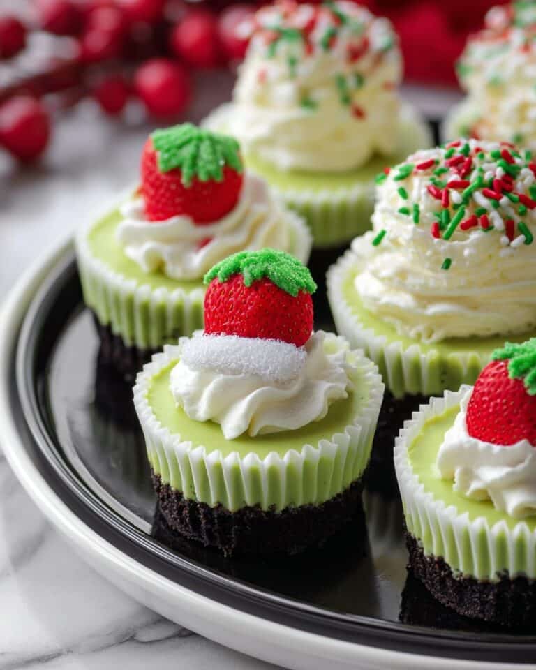 Grinch Mini Cheesecakes Recipe