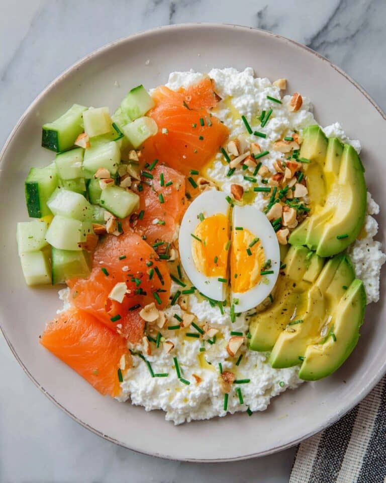 Cottage Cheese Salad With Smoked Salmon & Avocado Recipe