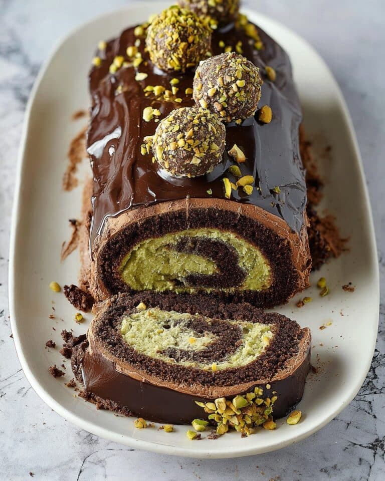 Dubai Chocolate Roll Cake Recipe