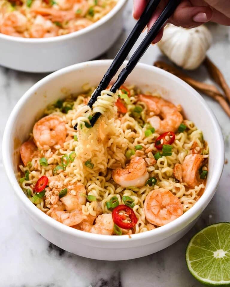 Spicy Shrimp Ramen Soup Recipe