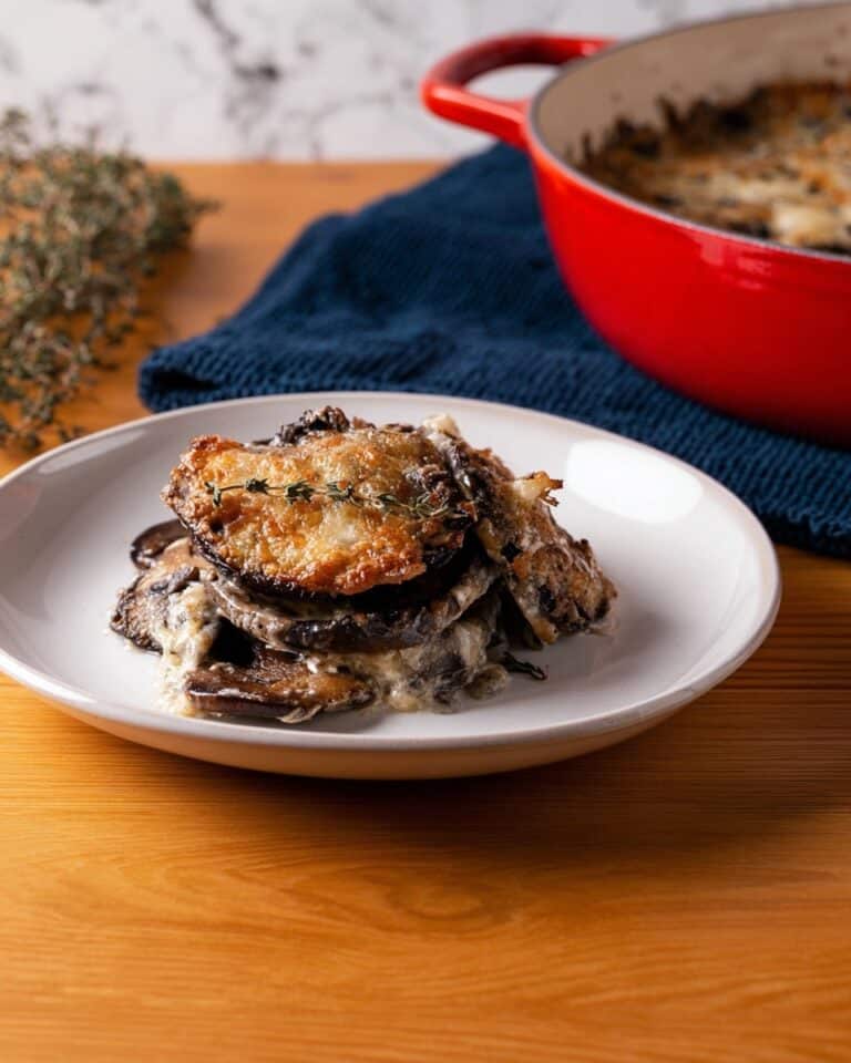 Scalloped Portobello Mushrooms Recipe