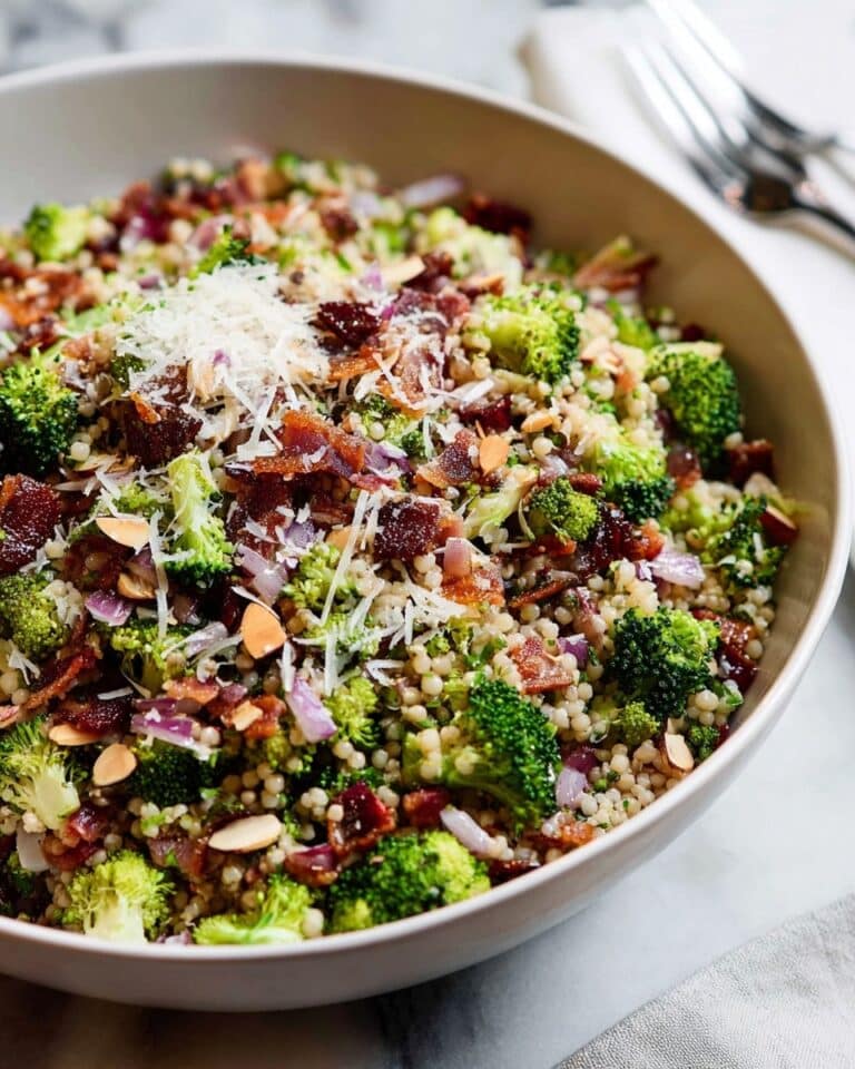 Broccoli Pearl Crunch Salad Recipe