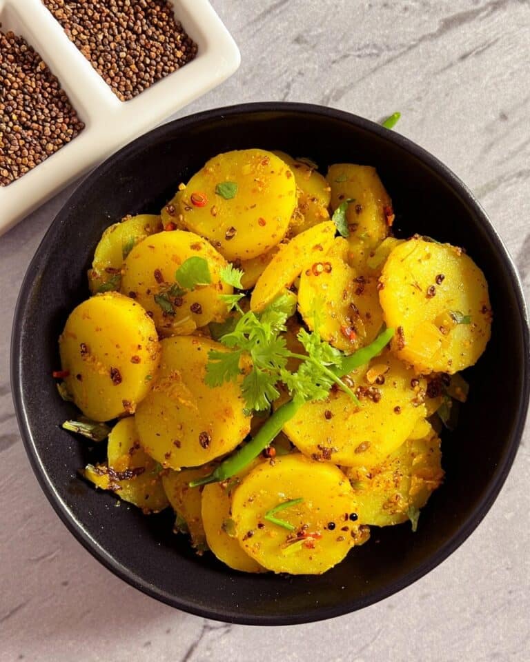 Vegan Achari Aloo Recipe