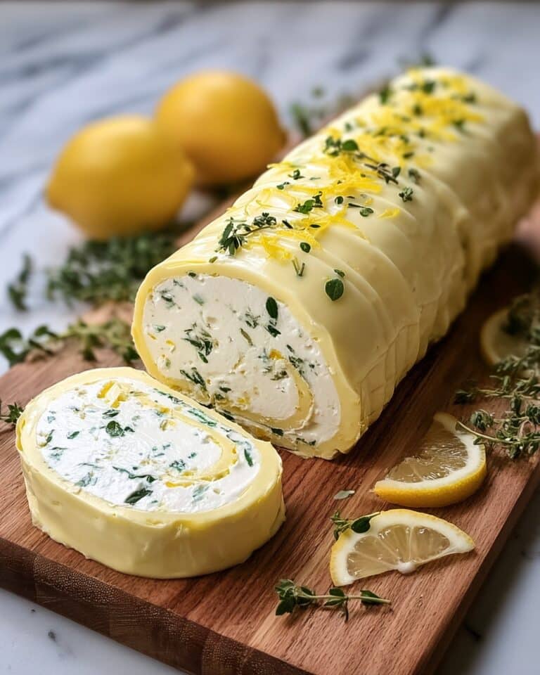 Lemon Thyme Cheese Log Recipe